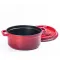 Кокотниця чавунна з емальованим покриттям 3 л діаметр 23 см червоний (HPFLG1RED)