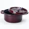 Кокотница чугунная с эмалированным покрытием 3л, диаметр 23см, темно-красный (HPFLG2RED)