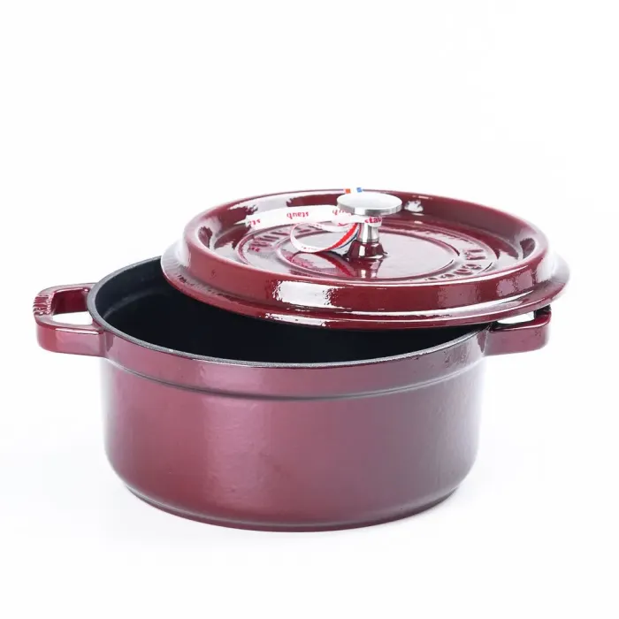 Кокотница чугунная с эмалированным покрытием 3л диаметр 23см (HPFLG4RED) - изображение 7
