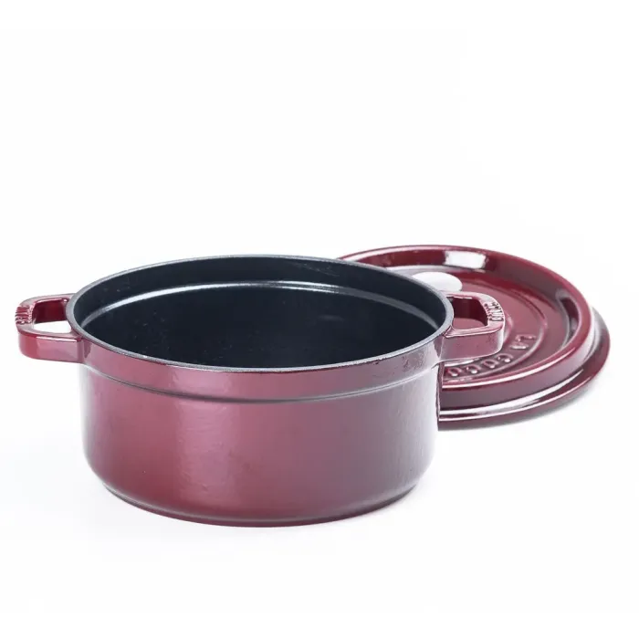 Кокотница чугунная с эмалированным покрытием 3л диаметр 23см (HPFLG4RED) - изображение 8
