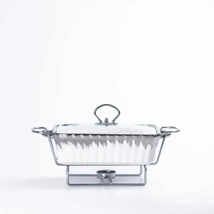 Мармиты керамические прямоугольные 3 шт с крышкой из жаропрочного стекла. - изображение 3