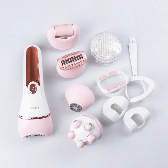 Эпилятор аккумуляторный для лица и тела женский 6 в 1 VGR домашний триммер USB VGR V-733 (V733P) - изображение 7