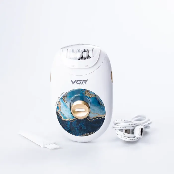 Эпилятор женский аккумуляторный 2 скорости USB депилятор для тела и ног VGR V-706 (HPV706) - изображение 3