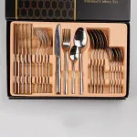 Набір столових приборів із нержавіючої сталі на 6 персон 24 штуки (HP9694)