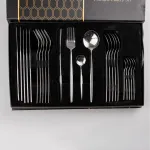 Набір столових приборів із нержавіючої сталі на 6 персон 24 штуки (HP9697)