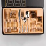 Набір столових приборів із нержавіючої сталі на 6 персон 24 штуки (HP9699)