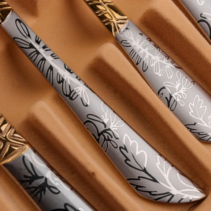 Набор столовых приборов из нержавеющей стали на 6 персон 24 штуки (HP9699) - изображение 6