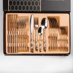 Набір столових приборів із нержавіючої сталі на 6 персон 24 штуки (HP96910)