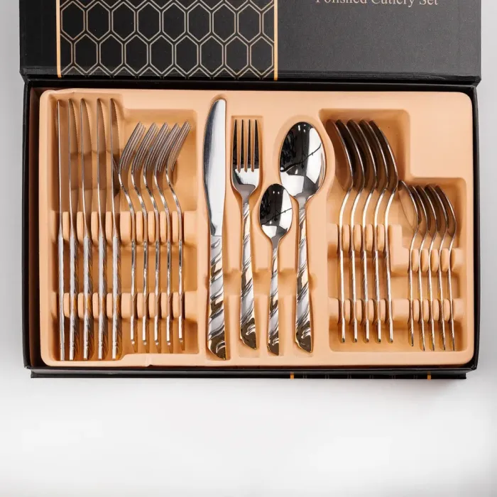 Набор столовых приборов из нержавеющей стали на 6 персон 24 штуки (HP96910) - изображение 1