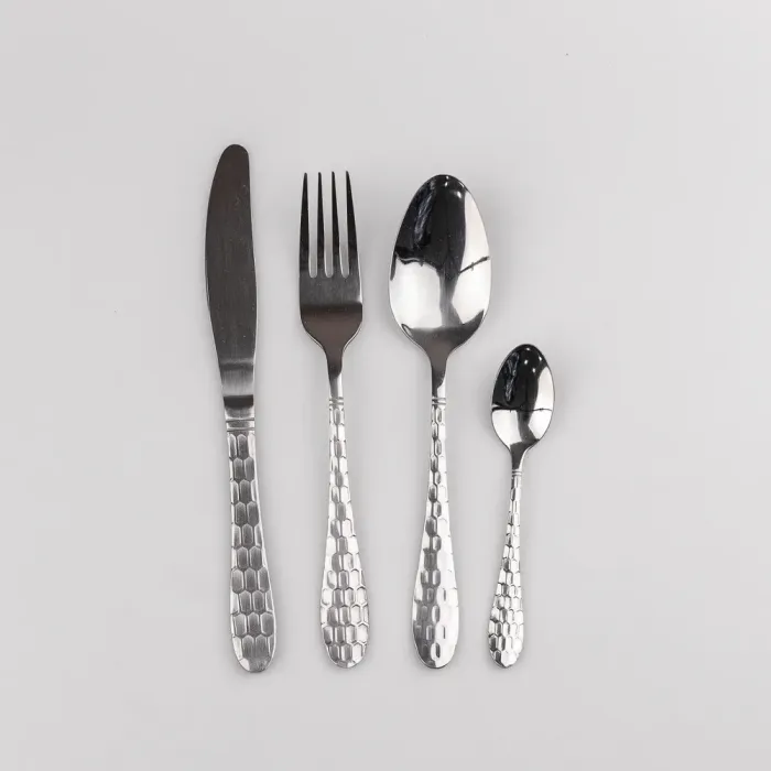 Набор столовых приборов из нержавеющей стали на 6 персон 24 штук Серебристый (HP96912) - изображение 2