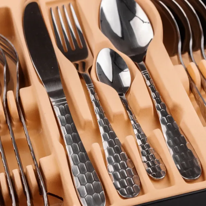 Набор столовых приборов из нержавеющей стали на 6 персон 24 штук Серебристый (HP96912) - изображение 4