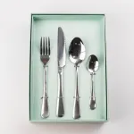 Набір столових приборів із нержавіючої сталі на 6 персон 24 штуки Сріблястий (HP96914)