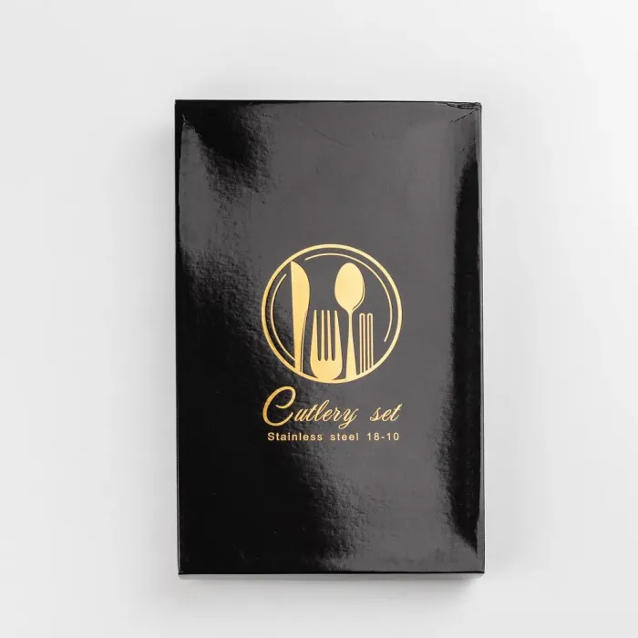 Набор столовых приборов Cutlery set из нержавеющей стали на 1 персону 4 штуки (HP96915) - изображение 3