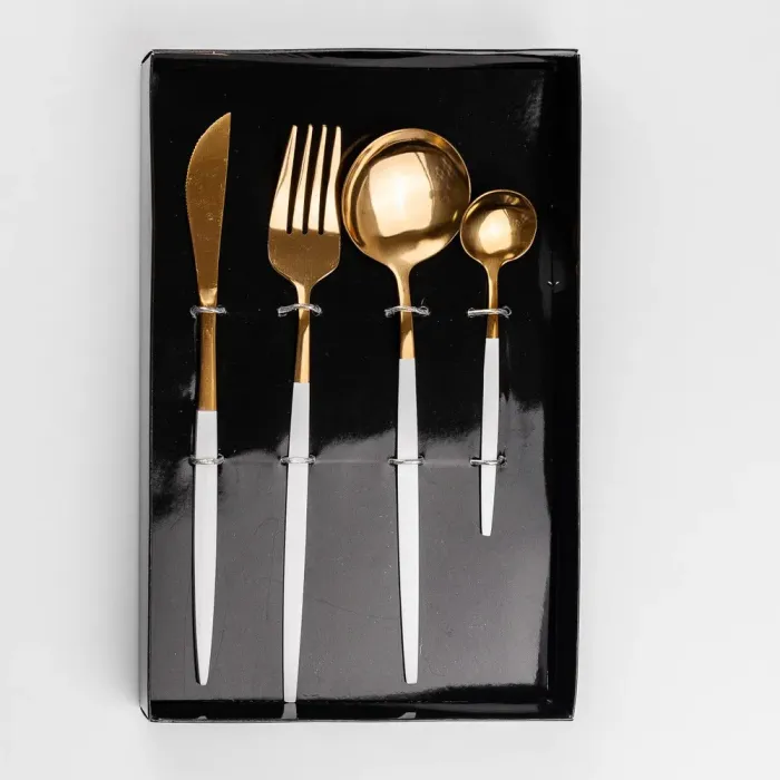 Набор столовых приборов Cutlery set из нержавеющей стали на 1 персону 4 штуки (HP96915) - изображение 2