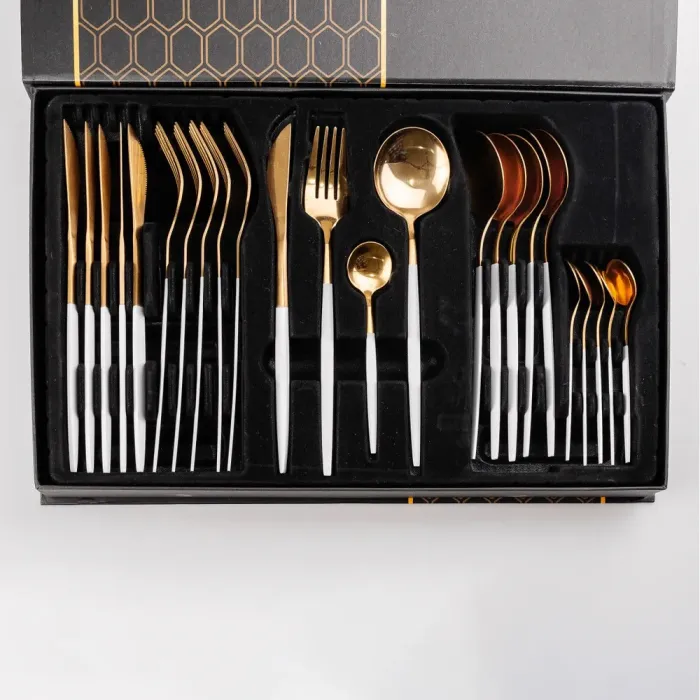 Набор столовых приборов из нержавеющей стали на 6 персон 24 штуки (HP96917) - изображение 1