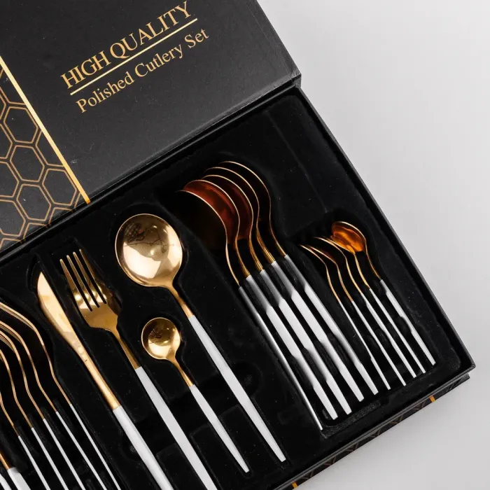 Набор столовых приборов из нержавеющей стали на 6 персон 24 штуки (HP96917) - изображение 3