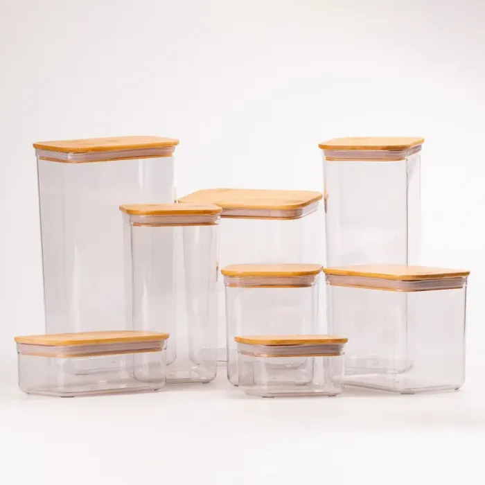 Банки для сыпучих продуктов набор из 8 шт. стеклянные емкости для хранения с крышкой (HP531HS2110121) - изображение 2