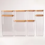 Банки для сипучих продуктів набір з 8 шт скляні ємності для зберігання з кришкою (HP531HS2110121)