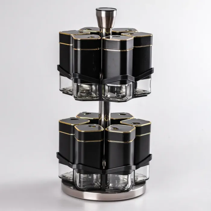 Набор для специй на подставке 12 предметов по 120 мл (HP531T1026HJ) - изображение 1