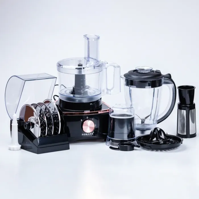 Кухонний комбайн 7в1 1000 Вт міксер кавомолка м'ясорубка і слайсер Sokany (SK7040) - зображення 8