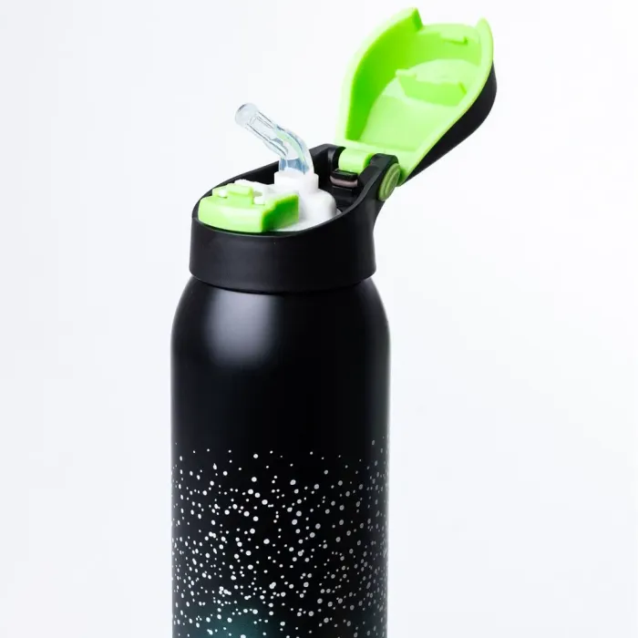 Термос металлический с поилкой 500 мл термокружка из нержавеющей стали до 12 часов. (HP145BS) - изображение 2