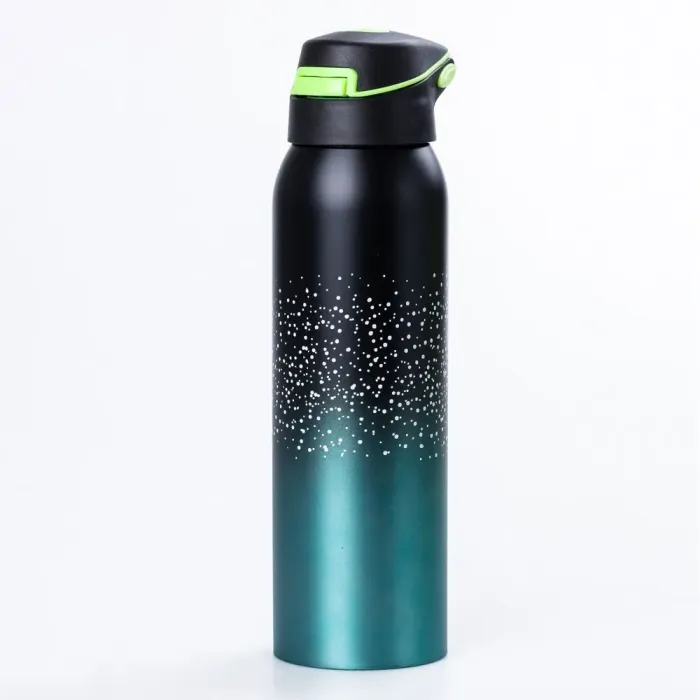 Термос металлический с поилкой 500 мл термокружка из нержавеющей стали до 12 часов. (HP145BS) - изображение 1