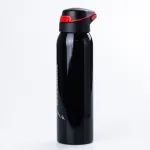 Термос металевий з поїлкою 500 мл термокухоль із нержавіючої сталі до 12 годин Чорний (HP145BB)