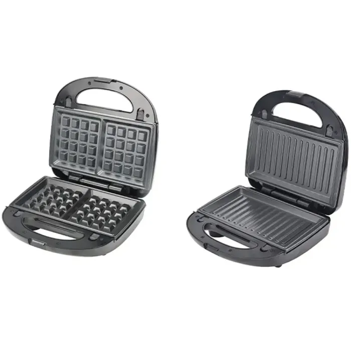 Бутербродниця електрична сендвічниця мультипекар 6 в 1 750 Вт та антипригарне покриття Sokany SK-B908 (SKB908BST) - зображення 2