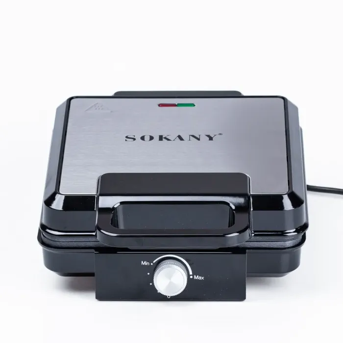 Вафельница электрическая 1500 Вт двухсторонний нагрев антипригарное покрытие Sokany (SK08031) - изображение 2