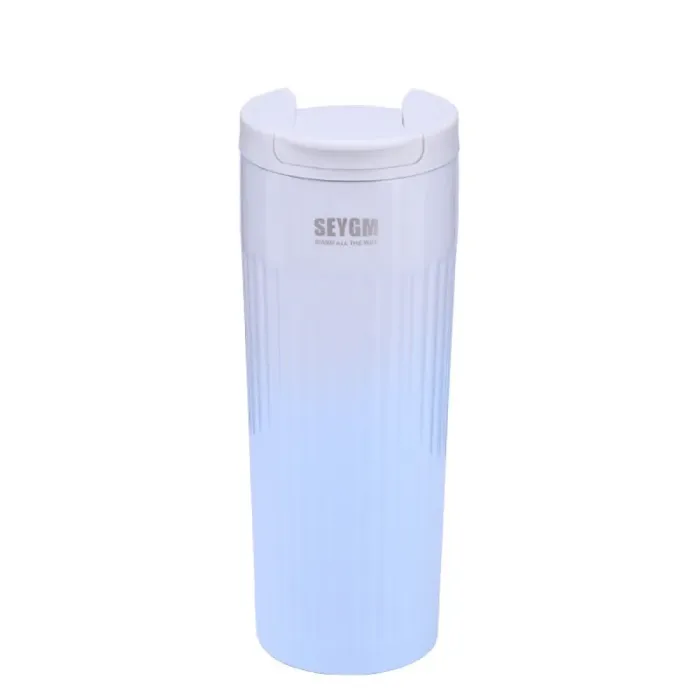 Термос металлический 500 мл термокружка из нержавеющей стали до 12 часов (HP154BL) - изображение 1