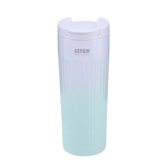 Термос металлический 500 мл термокружка из нержавеющей стали до 12 часов Зеленый (HP154GR) - изображение 1