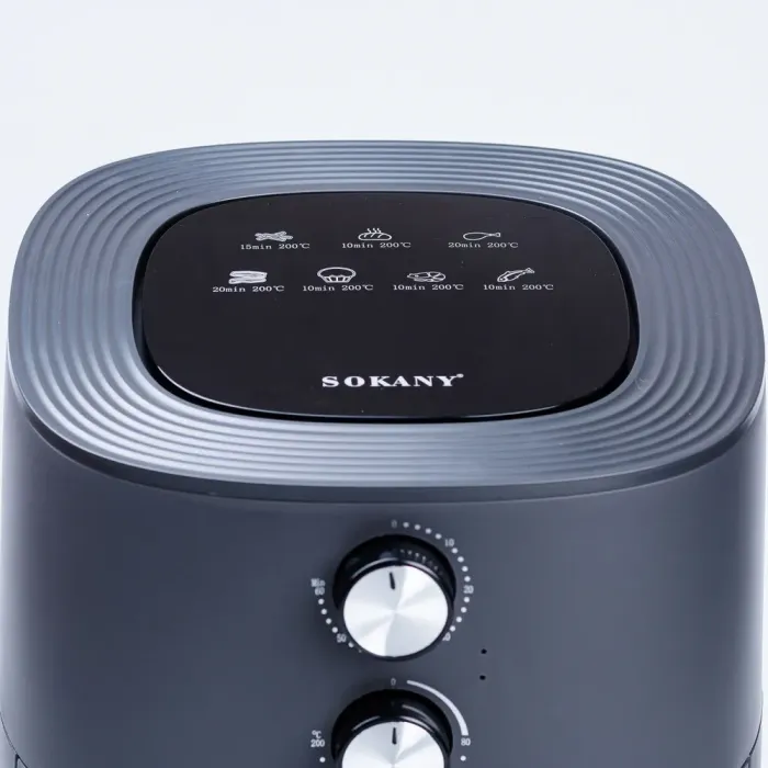 Аерофритюрниця електрична аерогриль мультипіч 7,2 л 1700 Вт температура до 200 С таймер SOKANY (SK8022G) - зображення 5