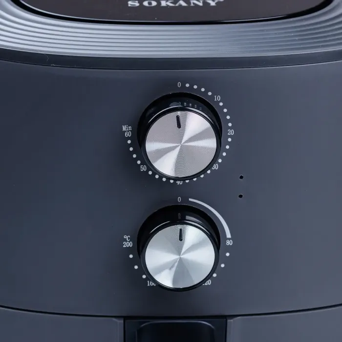 Аерофритюрниця електрична аерогриль мультипіч 7,2 л 1700 Вт температура до 200 С таймер SOKANY (SK8022G) - зображення 4