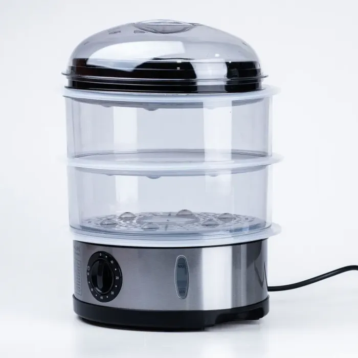 Пароварка скороварка 3 яруси 11 л 650 Вт багатофункціональна пароварка (SK07018) - зображення 3