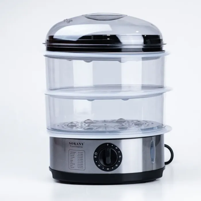 Пароварка скороварка 3 яруси 11 л 650 Вт багатофункціональна пароварка (SK07018) - зображення 1