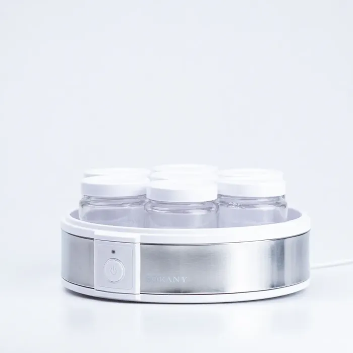 Йогуртниця електрична 20 Вт 7 баночок по 180 мл і таймер Sokany (SK08017) - зображення 1