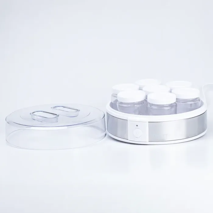 Йогуртниця електрична 20 Вт 7 баночок по 180 мл і таймер Sokany (SK08017) - зображення 2