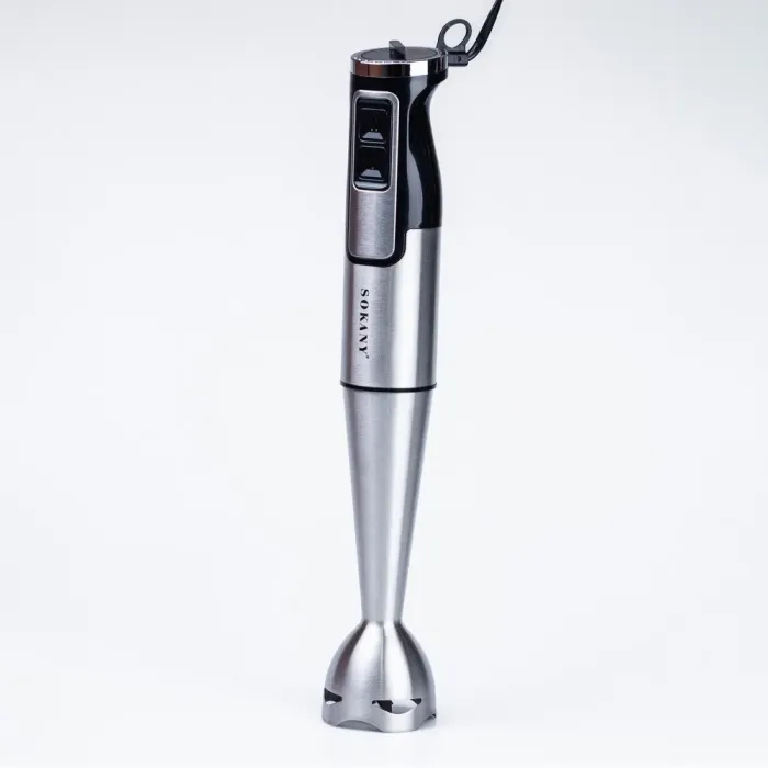 Блендер погружной ручной облегченный нержавейка 800 Вт 2 режима скорости Sokany (SK1728) - изображение 1