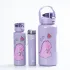 Пляшка для води Дракоша набір 3в1 з дозатором 0.3л 0.9л 2л Фіолетовий (HPZSB120013V)
