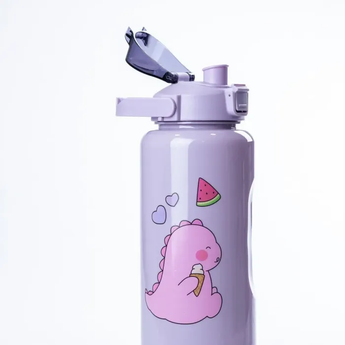 Бутылка для воды Дракоша набор 3в1 с дозатором 0.3л 0.9л 2л Фиолетовый (HPZSB120013V) - изображение 2