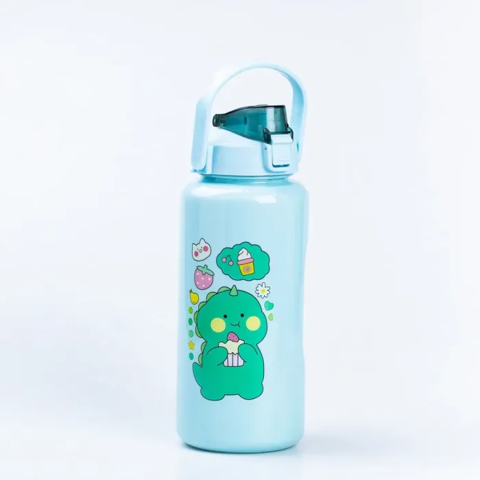 Бутылка для воды Дракоша набор 3в1 с дозатором 0.3л 0.9л 2л Мятный (HPZSB120013M) - изображение 2