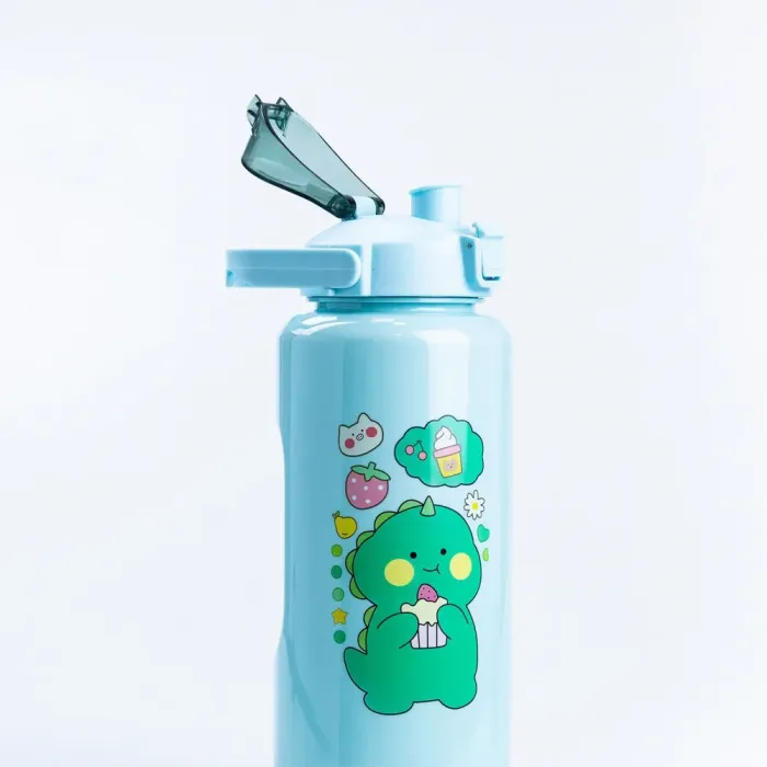 Бутылка для воды Дракоша набор 3в1 с дозатором 0.3л 0.9л 2л Мятный (HPZSB120013M) - изображение 3