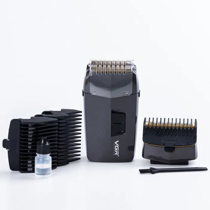 Шейвер триммер для бороди та вусів професійний бездротовий з 4 насадками. (HPV086) - зображення 1