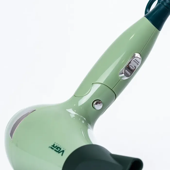 Фен для волосся з концентратором 1000 Вт іонізація 2 режими роботи Зелений (HPV432GR) - зображення 3