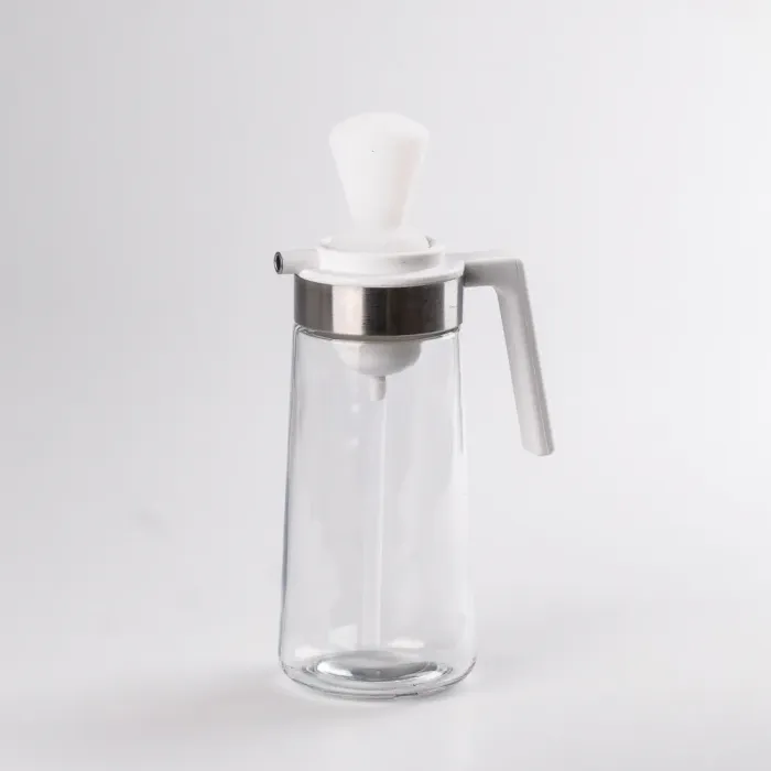 Бутылка стеклянная 2 в 1 с пробкой и силиконовой кисточкой 320 мл (HP531ZMJ25) - изображение 1