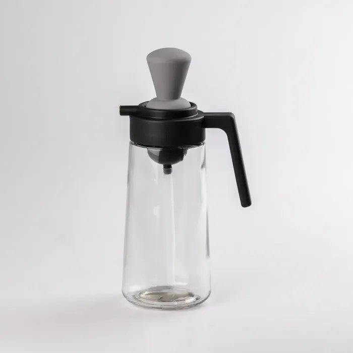 Бутылка стеклянная 2 в 1 с пробкой и силиконовой кисточкой 320 мл Белый (HP531ZMJ26) - изображение 1