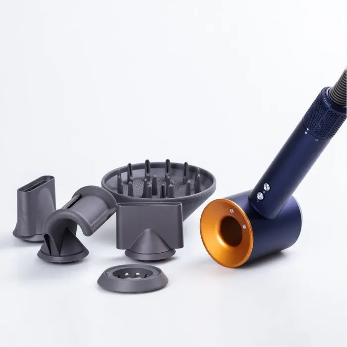 Фен стайлер для волосся 6 в 1 Supersonic Premium 1600 Вт 5 насадок 3 режими швидкості Золотий (PH770BLGOLD) - зображення 3