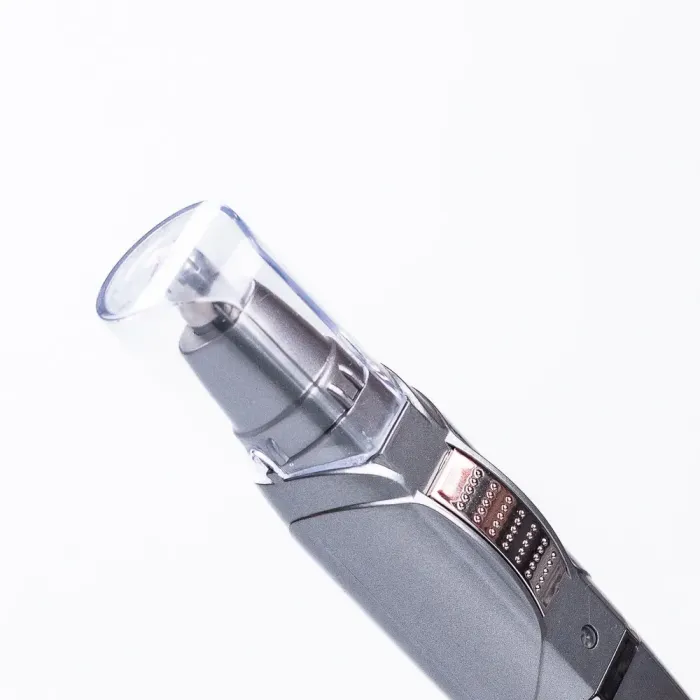 Тример для носа вух і брів 2 в 1 акумуляторний з насадками Sokany Сірий (SK316G) - зображення 4