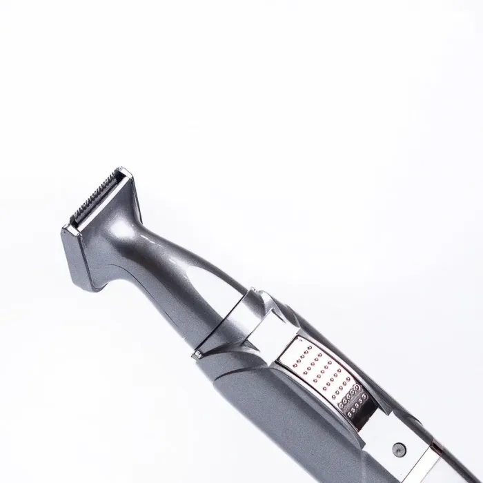 Тример для носа вух і брів 2 в 1 акумуляторний з насадками Sokany Сірий (SK316G) - зображення 5