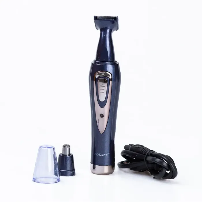 Тример для носа вух і брів 2 в 1 акумуляторний з насадками Sokany (SK315) - зображення 4